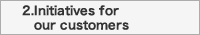 Initiatives for our customers Initiatives for our customers